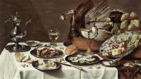 Claesz, Pieter - Still Life with Turkey Pie